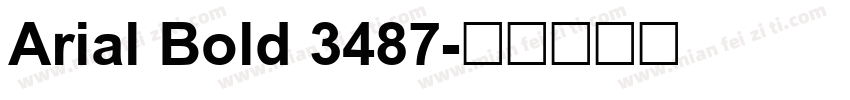 Arial Bold 3487字体转换